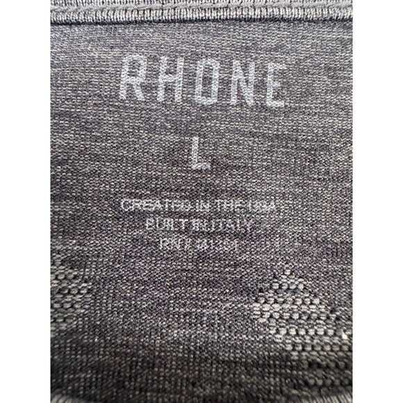 Rhone Reign Long Sleeve Performance Shirt Mens Large Gray Athletic Training Tee - Picture 2 of 14